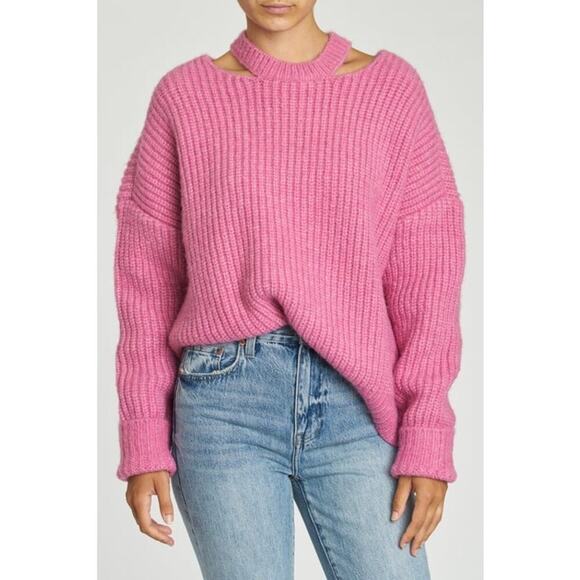 Pistola Pink Eva Pullover W/ Neck Slits in Pink Sz XS - Picture 1 of 9